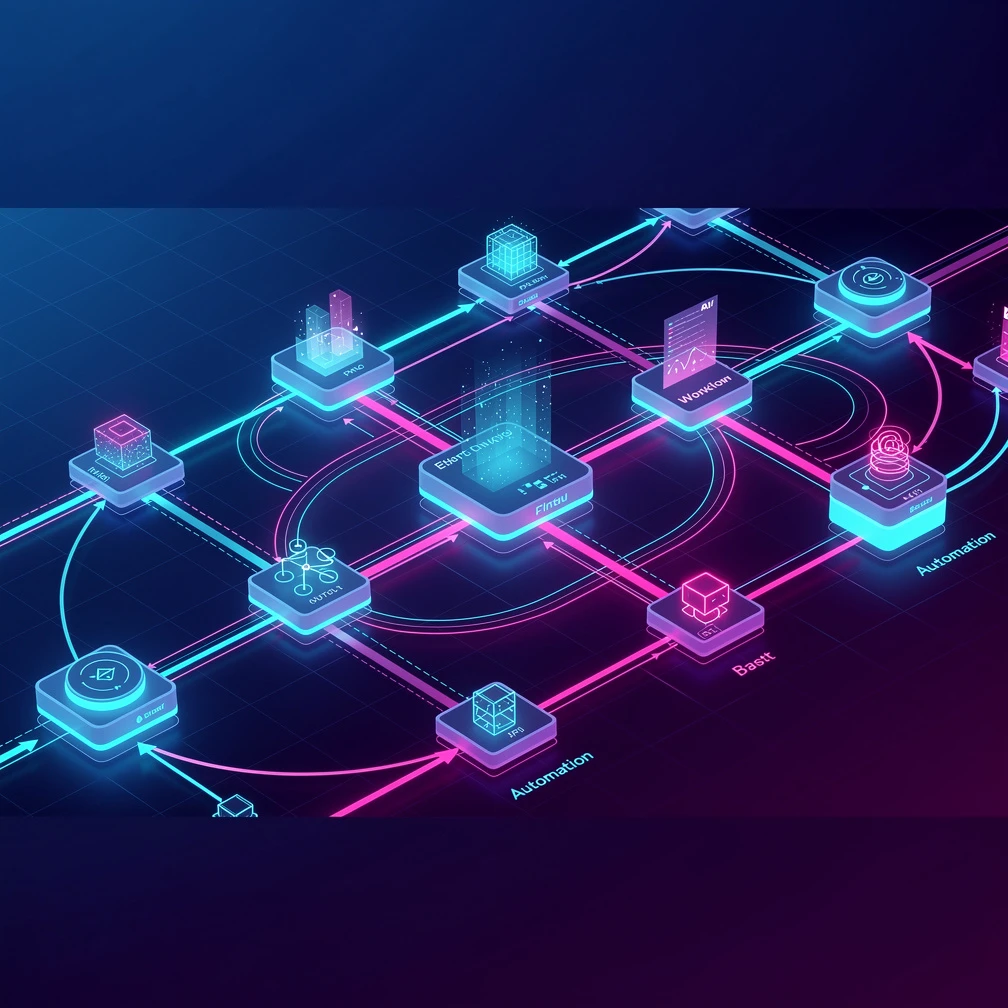 n8n templates for AI automation workflows with glowing node connections