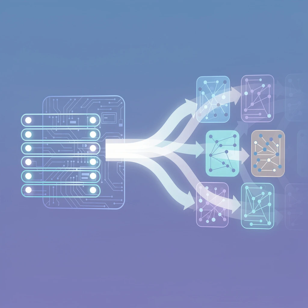 Abstract neural network layers with transfer learning knowledge flow visualization